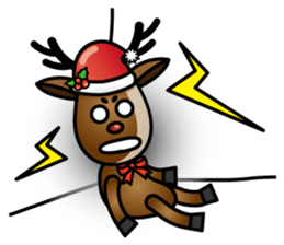 x'mas elk sticker #5113397