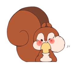 Child squirrel sticker #5114368