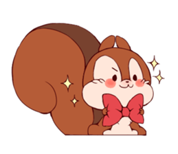 Child squirrel sticker #5114374
