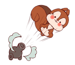 Child squirrel sticker #5114378