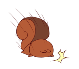 Child squirrel sticker #5114379