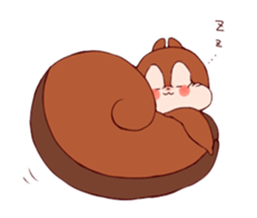 Child squirrel sticker #5114382