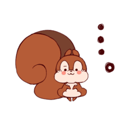 Child squirrel sticker #5114394
