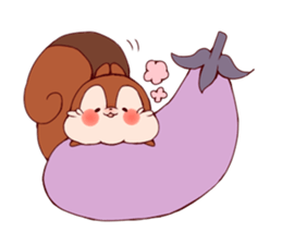 Child squirrel sticker #5114397