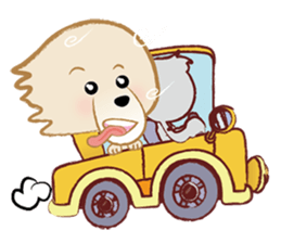 Gu Ge The Standard Poodle sticker #5114953