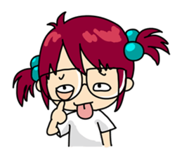 Absent-minded Girl sticker #5115401