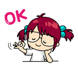 Absent-minded Girl sticker #5115402