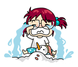 Absent-minded Girl sticker #5115403