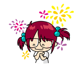 Absent-minded Girl sticker #5115404