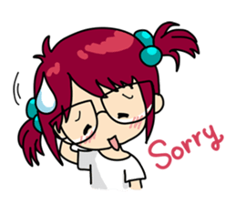 Absent-minded Girl sticker #5115405