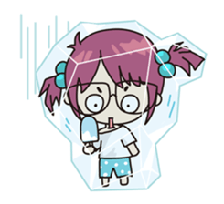 Absent-minded Girl sticker #5115411