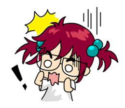 Absent-minded Girl sticker #5115412