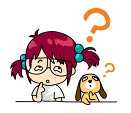 Absent-minded Girl sticker #5115415