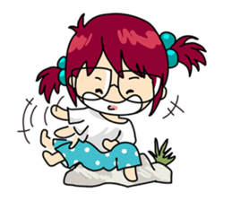 Absent-minded Girl sticker #5115416
