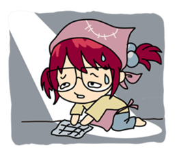 Absent-minded Girl sticker #5115419