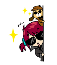 Absent-minded Girl sticker #5115420