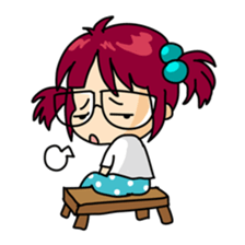 Absent-minded Girl sticker #5115422