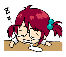 Absent-minded Girl sticker #5115424