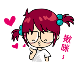 Absent-minded Girl sticker #5115427