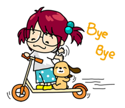 Absent-minded Girl sticker #5115428