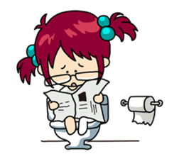 Absent-minded Girl sticker #5115429