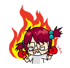 Absent-minded Girl sticker #5115430