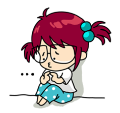 Absent-minded Girl sticker #5115432