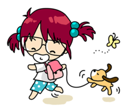 Absent-minded Girl sticker #5115434