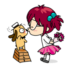 Absent-minded Girl sticker #5115435
