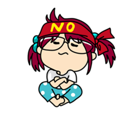 Absent-minded Girl sticker #5115436