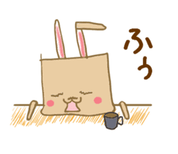 Square rabbits sticker #5115685