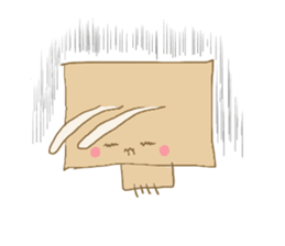 Square rabbits sticker #5115687