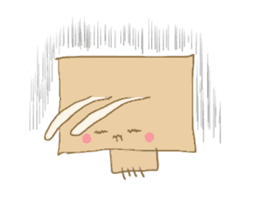 Square rabbits sticker #5115687