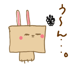 Square rabbits sticker #5115689