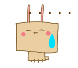 Square rabbits sticker #5115692