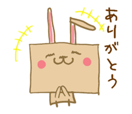 Square rabbits sticker #5115693