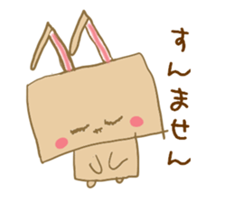 Square rabbits sticker #5115694