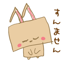 Square rabbits sticker #5115694