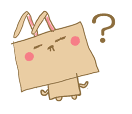 Square rabbits sticker #5115696