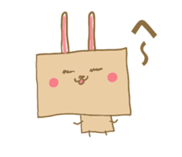 Square rabbits sticker #5115700