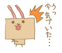 Square rabbits sticker #5115704