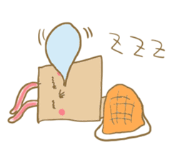 Square rabbits sticker #5115705