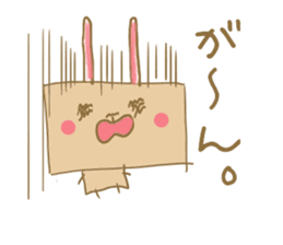 Square rabbits sticker #5115706
