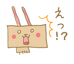 Square rabbits sticker #5115707