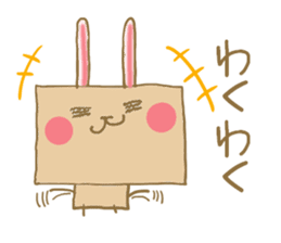 Square rabbits sticker #5115708