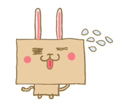 Square rabbits sticker #5115709