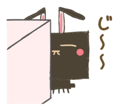 Square rabbits sticker #5115713