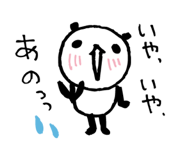 Every day of a panda- embarrassed - sticker #5116706