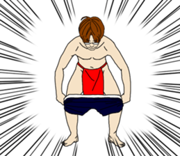 Red Samurai Pants Man sticker #5116822