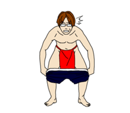 Red Samurai Pants Man sticker #5116823